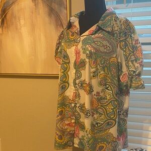 SHEIN Multicolor Paisley Blouse